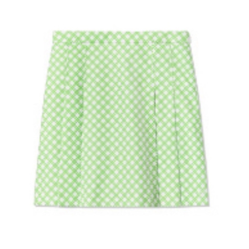 NWT Tory Sport Printed Tech Twill Pleated Skirt